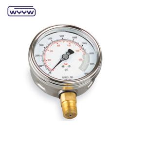 China Liquid Pressure gauge Qingdao export 0-350 bar manometers wholesale