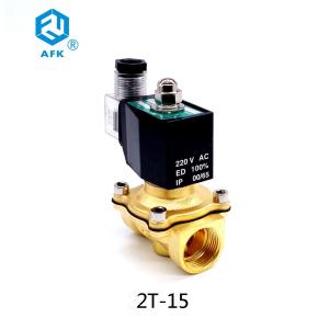 China Brass Electric Natural Gas Solenoid Valve 1/2 inch 220V wholesale