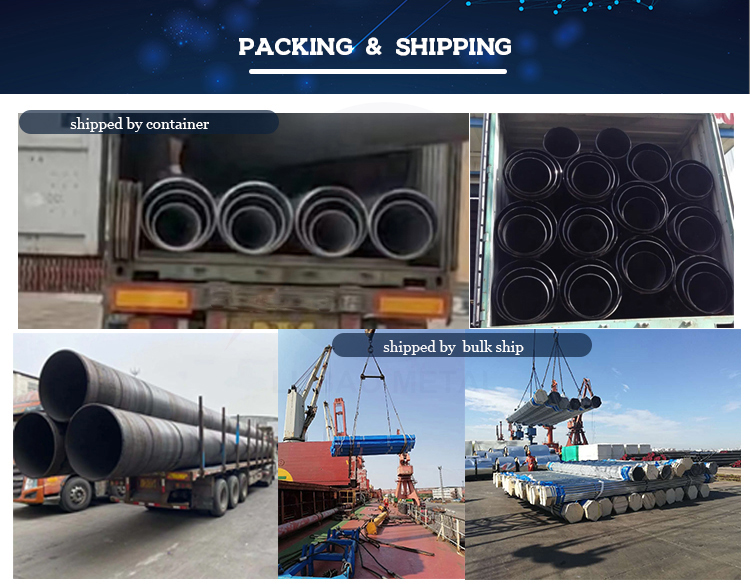 ISO9001 Certified Thick Steel Tube SSAW 609mm Helical Seam Spiral Welded Pipe with Actual Weight Invoicing