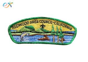 China Embroidery Logo Boy Scout Patches Size Customized For Uniform Clothing wholesale