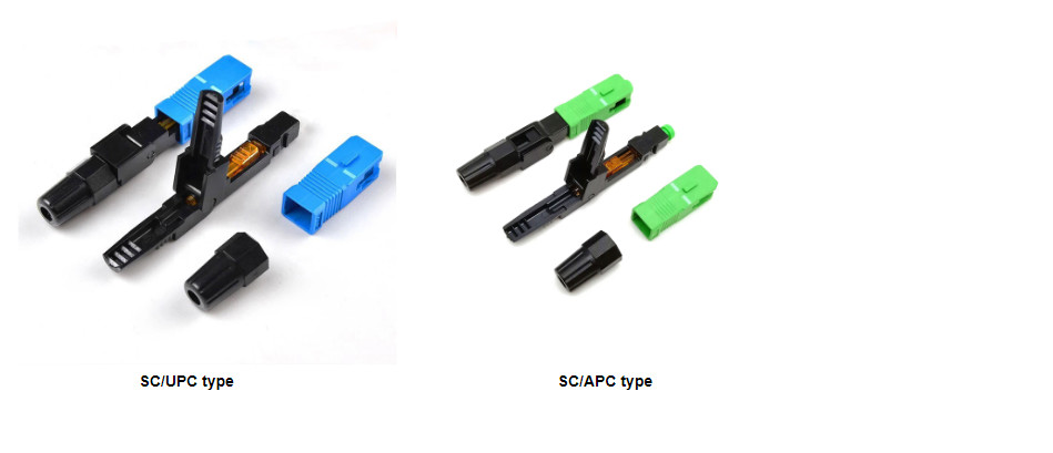 0.2db SC FC FTTH Fiber Optic Quick Connector For FTTH