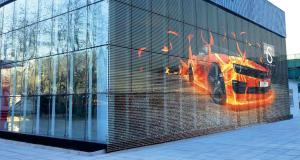China Indoor Advertising Display Transparent LED Screens P3 1200 Nits 1920hz For Shop wholesale