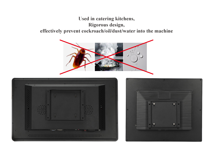 Black 15/18.5/21.5/32inch Touch All-in-One POS KDS Touch Panel PC for Kitchen Orders