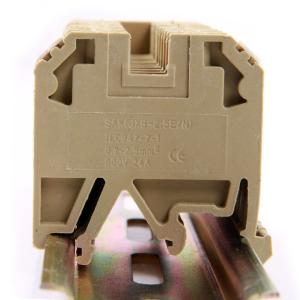 China SAK-2.5EN / JXB-2.5/35 DIN Rail Screw Clamp Terminal Blocks 800V 24A wholesale