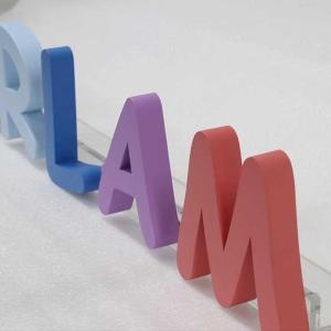 China Beauty Salon Open 3D Letter Sign Advertising Laser Cut Metal Logo 3cm Thickness wholesale
