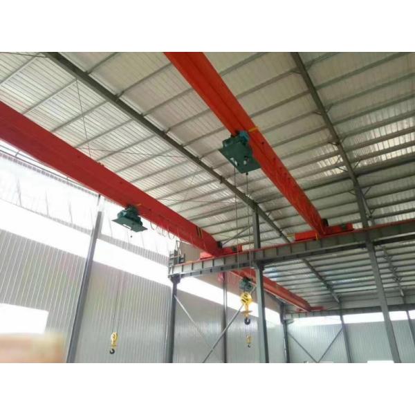 Light Duty 10T Single Girder Overhead Crane Single Beam Crane With Electric Trolley