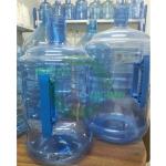 3-5 Gallon Water Bottle Bucket Blue Plastic Side Handle