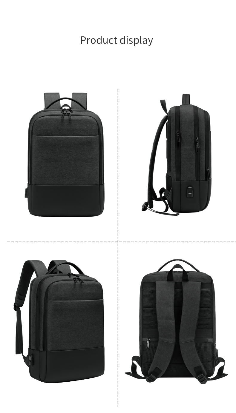 Factory wholesale waterproof USB Charging bagpack Notebook Laptop Back pack leisure travel USB Backpack bag school backpack