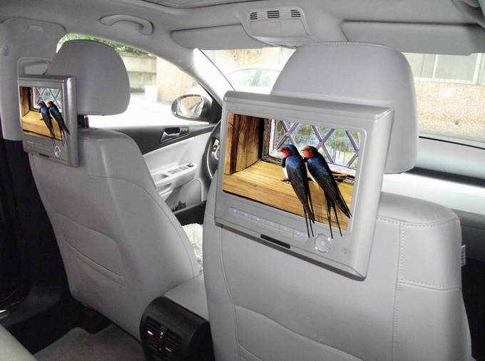 9 inch car headrest monitor with high definition digital screen support mp4 mp5 OCB-H6518