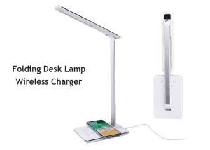 China Eye Caring Foldable Desklamp 10W QI Wireless Charging Pad wholesale