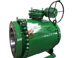 China Split Trunnion Mounted Soft Seated Ball Valve Forged Steel A105 N Material wholesale