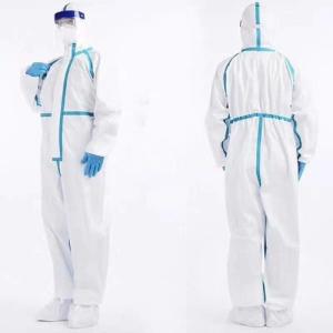 China Dust Proof SMS Disposable Protective Coveralls wholesale