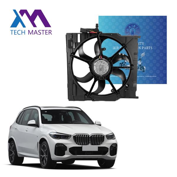 Tech Master 12V Built In Fuse Electric Radiator Auto Car Cooling Fan For BMW X5 E70