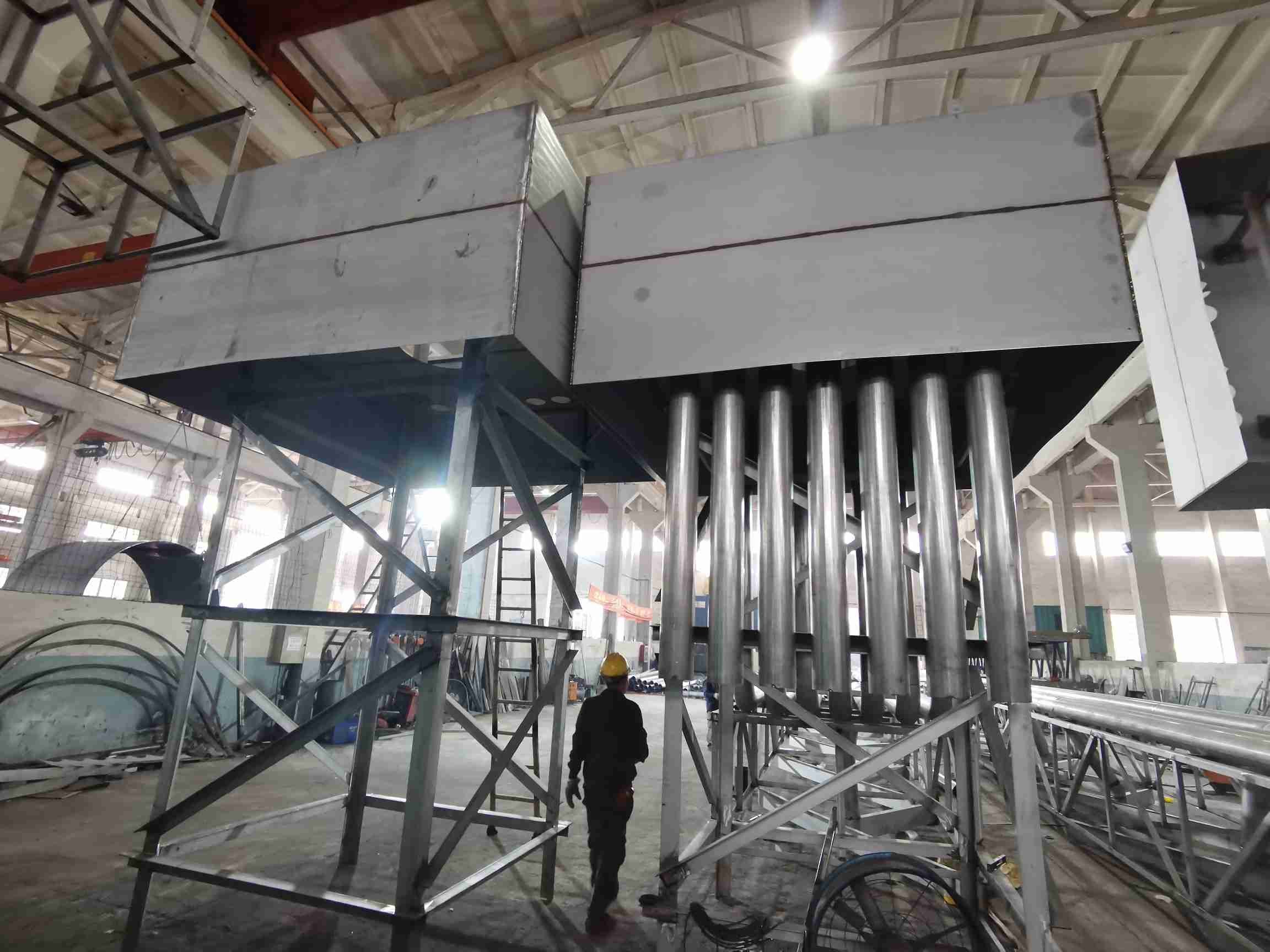 Full Bridge Sludge Scraper System Perimeter Drive Zinc Plated