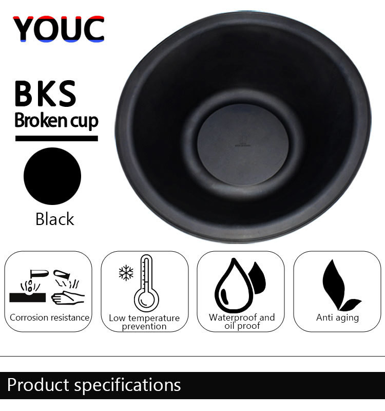 Furukawa HB20G rubber diaphragm seal Hydraulic Breaker Hammer Black NBR Diaphragm