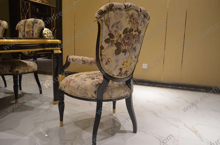 2016 Alibaba Hot sale oval back genuine leather dining chair TV-008