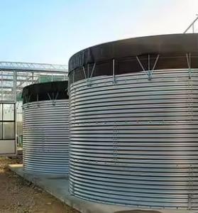 China Rainwater Collection Tank Round Galvanized Corrugated Steel Tank Round Water Treatment Machinery wholesale