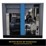 oil free water screw air compressor for electronic industry