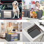 90L LARGE STORAGE BAGS, 6 PACK CLOTHES STORAGE BINS FOLDABLE CLOSET ORGANIZERS