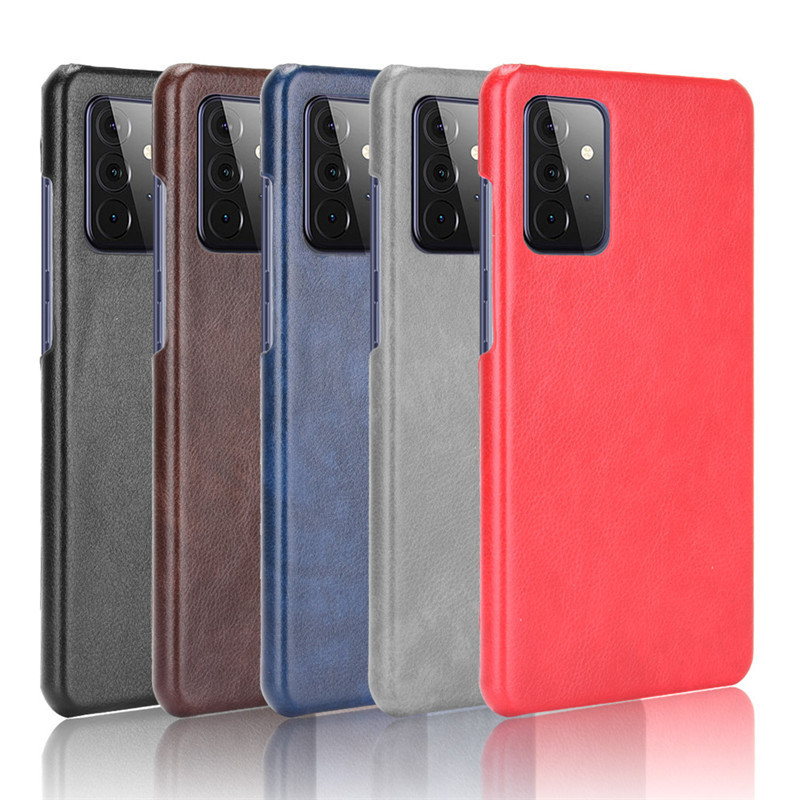 Vintage Leather Back Cover , Anti Scratch Cell Phone Protective Cover Half Wrapped