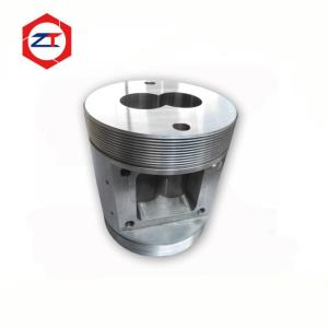 China 55mm Hole Animal Food Extruder Spare Parts Feeder Twin Screw Barrel For Food Extruder 45 Steel+6542 Materials wholesale