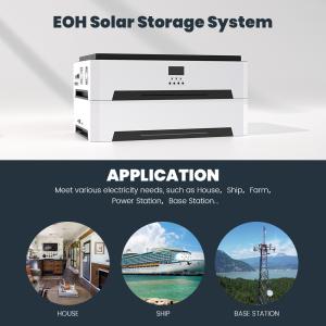China Home LiFePO4 Battery Solar Energy Storage System With 10KW Pure Sine Wave Inverter wholesale
