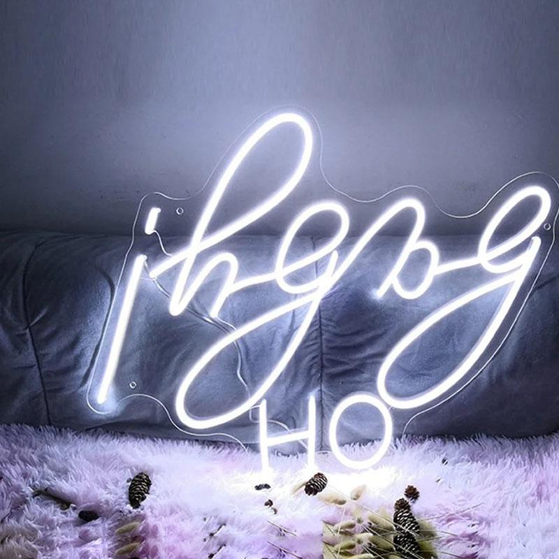 Customized Shape LED Neon Sign for Wall Decor Happy Birthday Will You Marry Me at 20 C