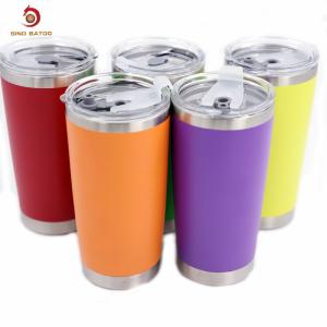 China FDA Coffee Mug Stainless Steel Tumbler , 20oz Double Wall Stainless Steel Wine Tumbler wholesale