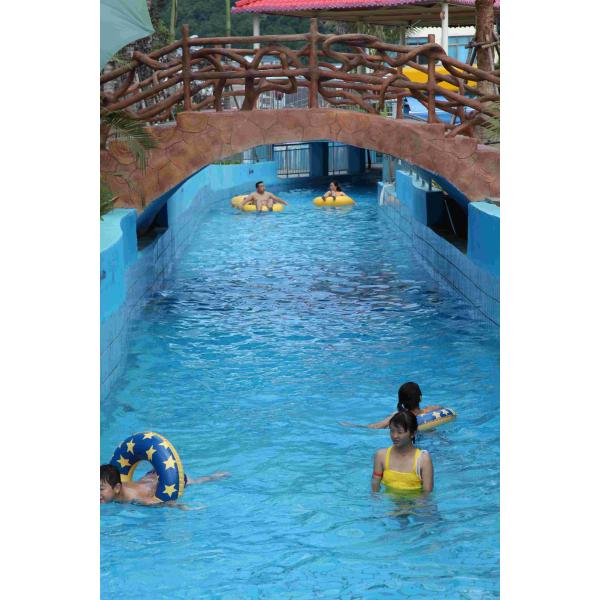 High - Pressure Air Pump Aqua Park Lazy River Fast Flowing Water Alongside