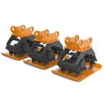2000rpm Hydraulic Compactors For Excavators , 400kg Hydraulic Plate Compactor