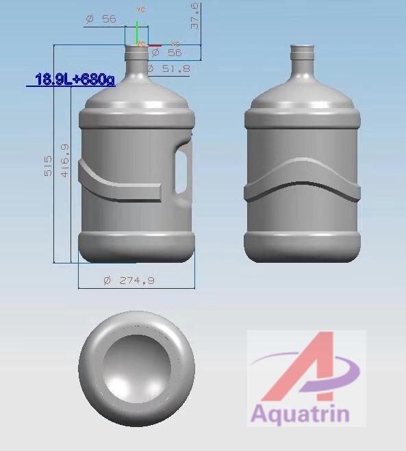 1.38kw SUS316 Filling Capping Machine 18.9L Bottle Water Making Machines