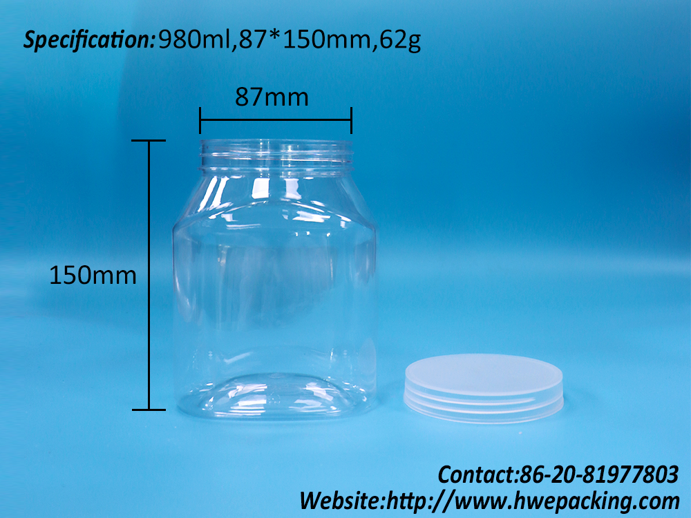 Oval Unique Shaped Plastic Pet Nuts Fruits Pepper Candies Jars Flat Screw Lid