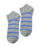 custom stripe mens low cut ankle crew socks