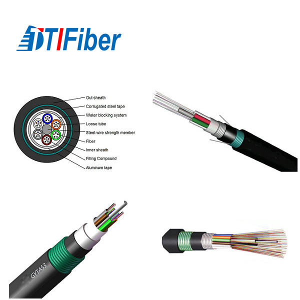 Underground Armoured GYTA53 Fiber Optic Cable FTTH outdoor
