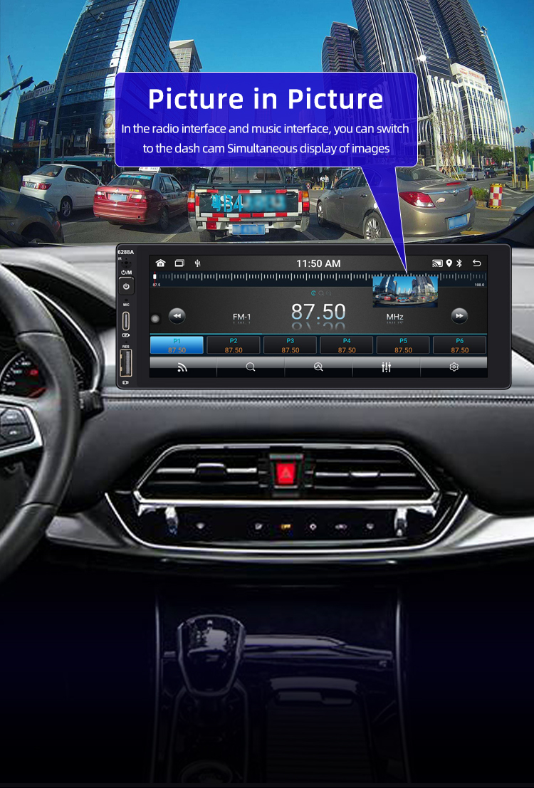 Universal 6.9 Inch Car MP5 Player OEM GPS BT DSP FM Gps Navigation System