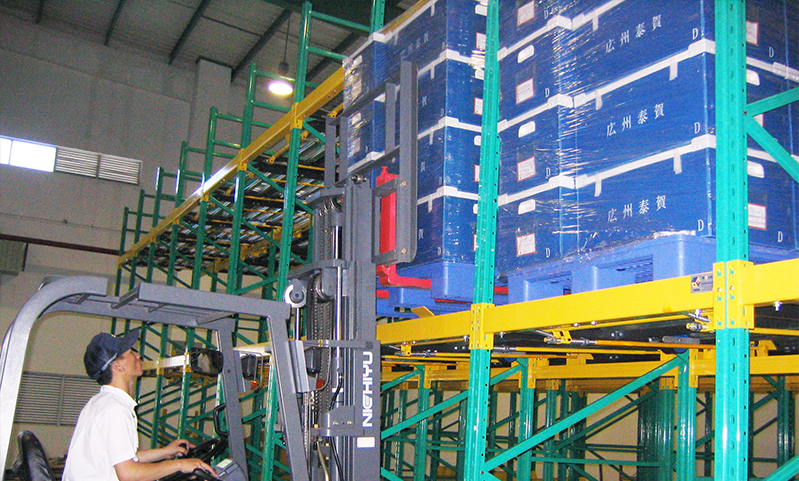 Gravity racking  Pallet flow rack Warehouse Storage Rack
