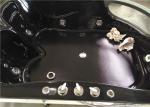 2 person black acrylic corner whirlpool bathtub indoor spa massage bathtub