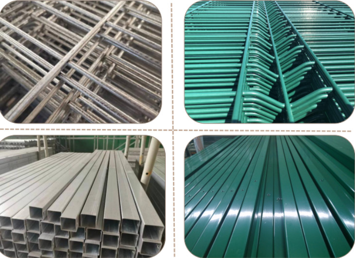 Galvanized V Shaped 4.5mm Triangle Fence Panel 3d Welded Wire Fence 1030mm