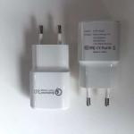 QC3.0 QC2.0 5v 1a 5v 2.1a 5v 3a usb charger white color usb adapter for samsung