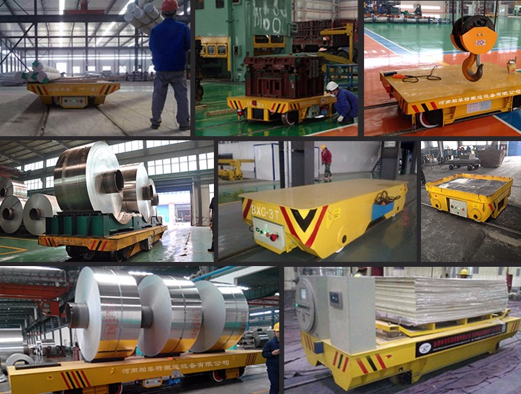 battery operated platform transport coil car ,rail manual trolley for industrial transport car