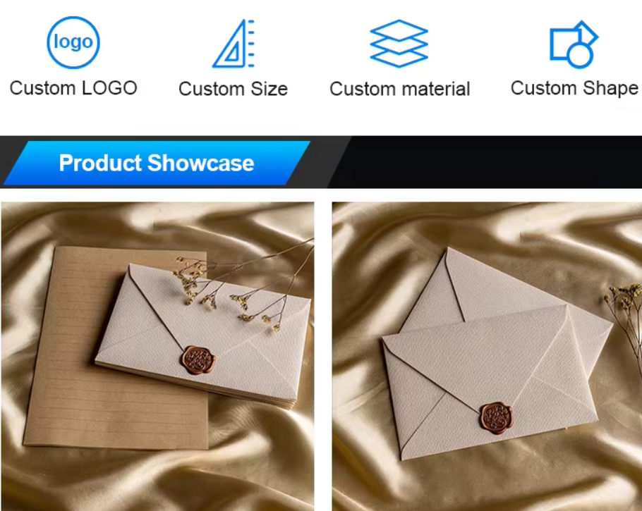 Tear Resistant Kraft Paper Envelopes Brown / White Invitation Card Envelope For Gift Use