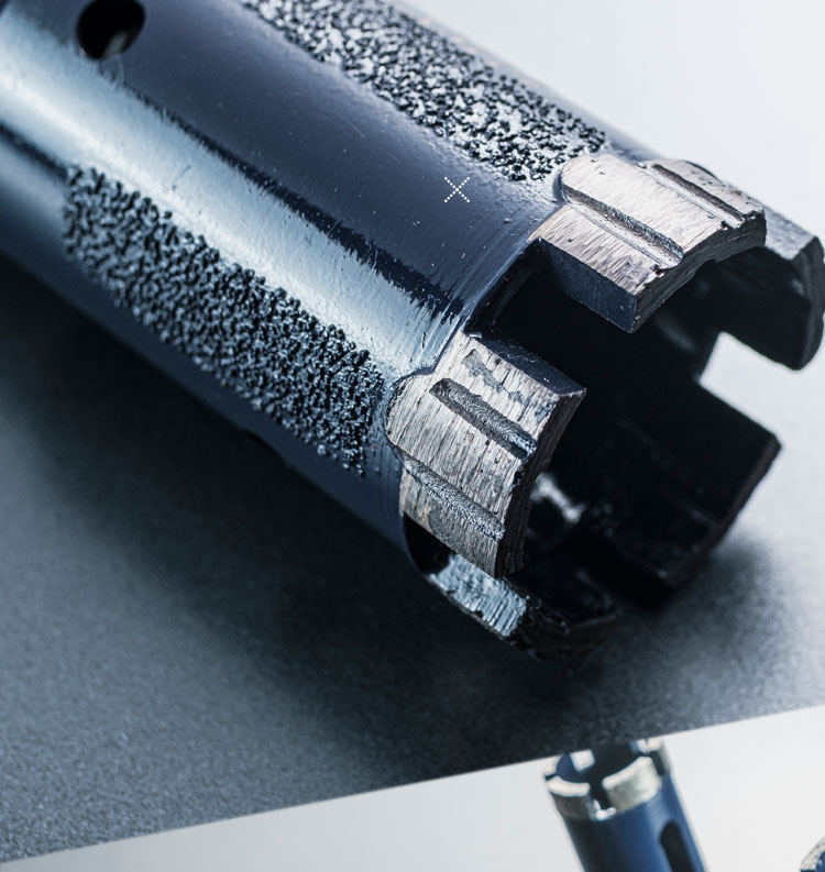 Straight Shank Wet Using Sintered Diamond Core Drill Bit for Granite Stone Drilling