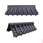Chinese Traditional Yin Yang Plastic Tile Roof Shingle Korean Roofing Sheet Pvc