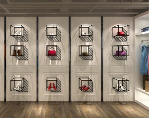 China Professional Shoe Display Shelves Shoe Shop Window Displays 350*350*350mm wholesale