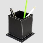 hot selling Modern office PU leather pen holder