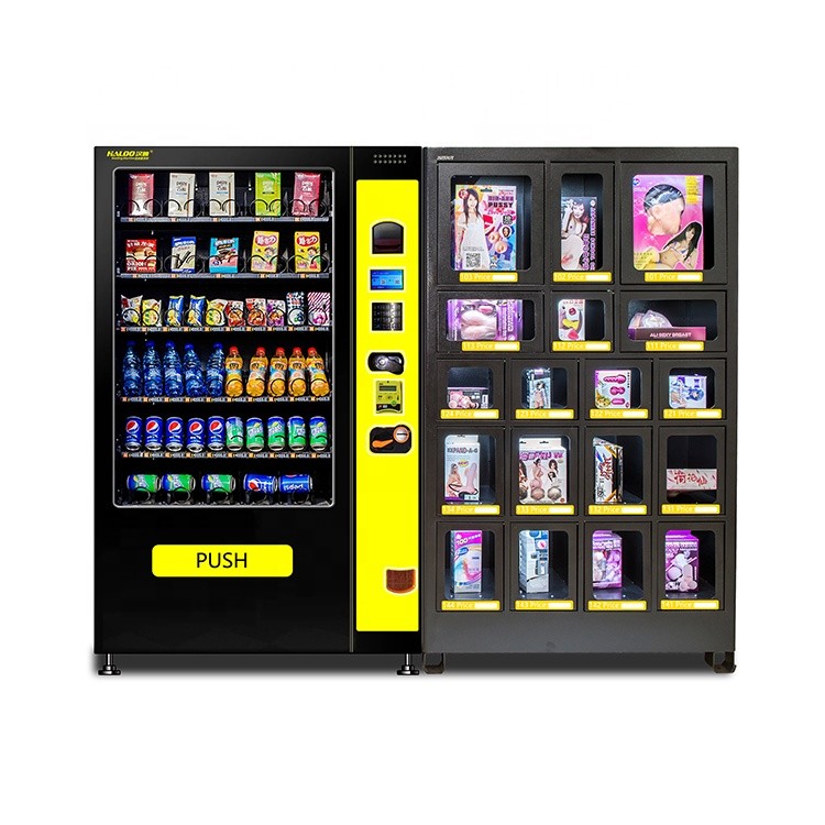 220V 60HZ Combo Snack And Soda Vending Machine 60W Power OEM
