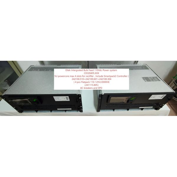 Eltek P/N: CIO20405.XXX System FP2 110Vdc 8KW 400V SPD with Flatpack 110-125V/2000HE ( 241115.805)