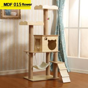 China Soft Plush Detachable MDF Wooden Cat Tree wholesale