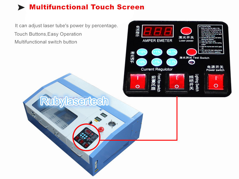 Ruida Mother Board DSP 40/50W 3020 Type CO2 Laser Engraving Machine