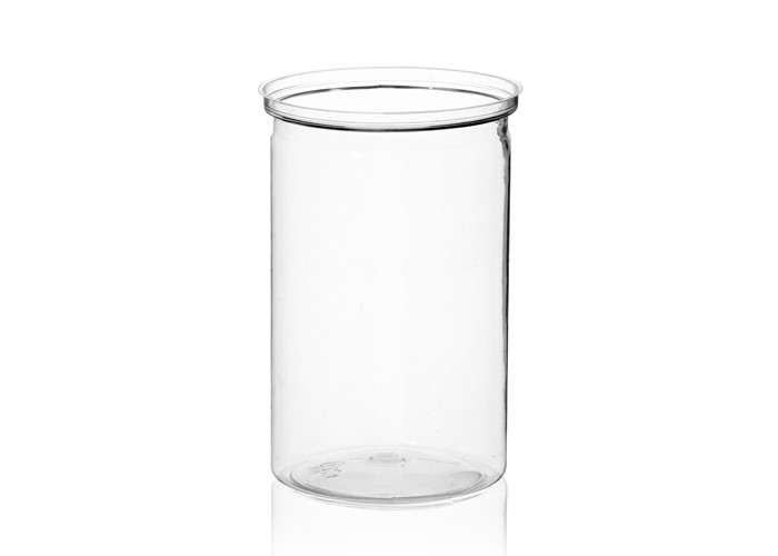 Square PET Tube Packaging , Easy Open Clear Plastic Packaging Tubes